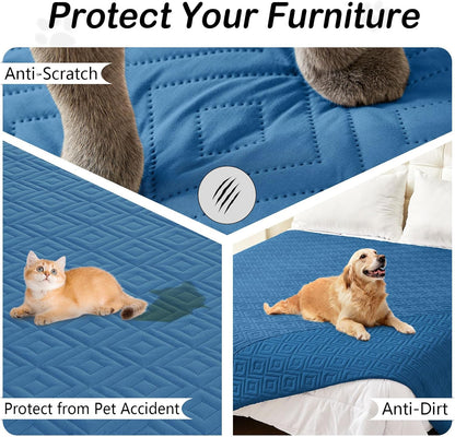 Waterproof Reversible Dog Blanket, Pet Blanket for Sofa Couch | Waterproof Protection, Soft Fabric, Reversible Design, Washable, Sofa Protection from Pet Hair & Messes (30x70 Inch)