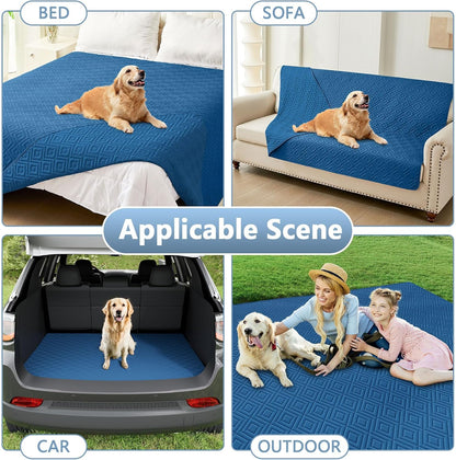 Waterproof Reversible Dog Blanket, Pet Blanket for Sofa Couch | Waterproof Protection, Soft Fabric, Reversible Design, Washable, Sofa Protection from Pet Hair & Messes (30x70 Inch)