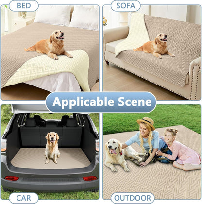 Waterproof Reversible Dog Blanket, Pet Blanket for Sofa Couch | Waterproof Protection, Soft Fabric, Reversible Design, Washable, Sofa Protection from Pet Hair & Messes (30x70 Inch)