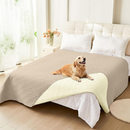 Waterproof Reversible Dog Blanket, Pet Blanket for Sofa Couch | Waterproof Protection, Soft Fabric, Reversible Design, Washable, Sofa Protection from Pet Hair & Messes (30x70 Inch)