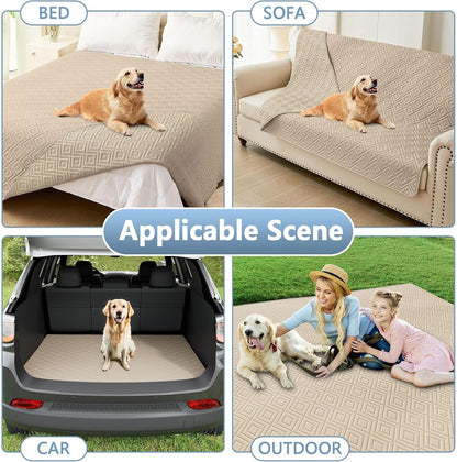 Waterproof Reversible Dog Blanket, Pet Blanket for Sofa Couch | Waterproof Protection, Soft Fabric, Reversible Design, Washable, Sofa Protection from Pet Hair & Messes (30x70 Inch)