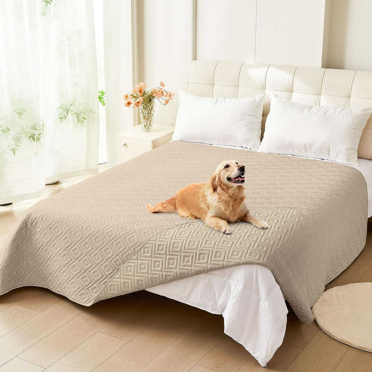 Waterproof Reversible Dog Blanket, Pet Blanket for Sofa Couch | Waterproof Protection, Soft Fabric, Reversible Design, Washable, Sofa Protection from Pet Hair & Messes (30x70 Inch)