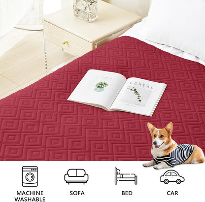Waterproof Reversible Dog Blanket, Pet Blanket for Sofa Couch | Waterproof Protection, Soft Fabric, Reversible Design, Washable, Sofa Protection from Pet Hair & Messes (30x70 Inch)
