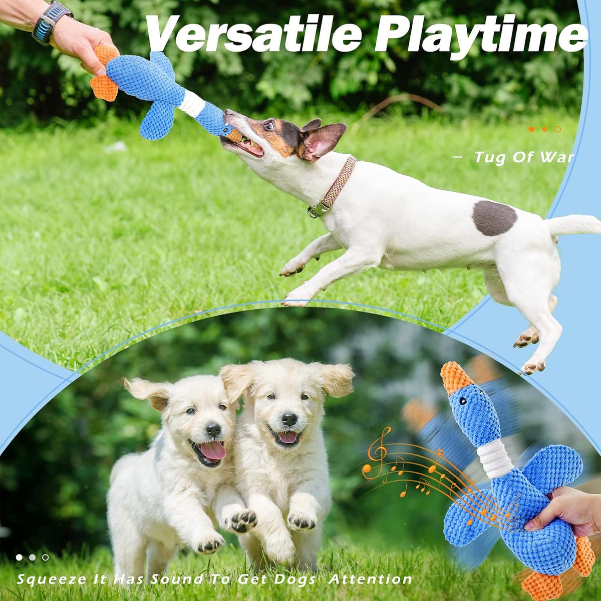 Upgraded Goose Indestructible Dog Toys for Aggressive Chewers