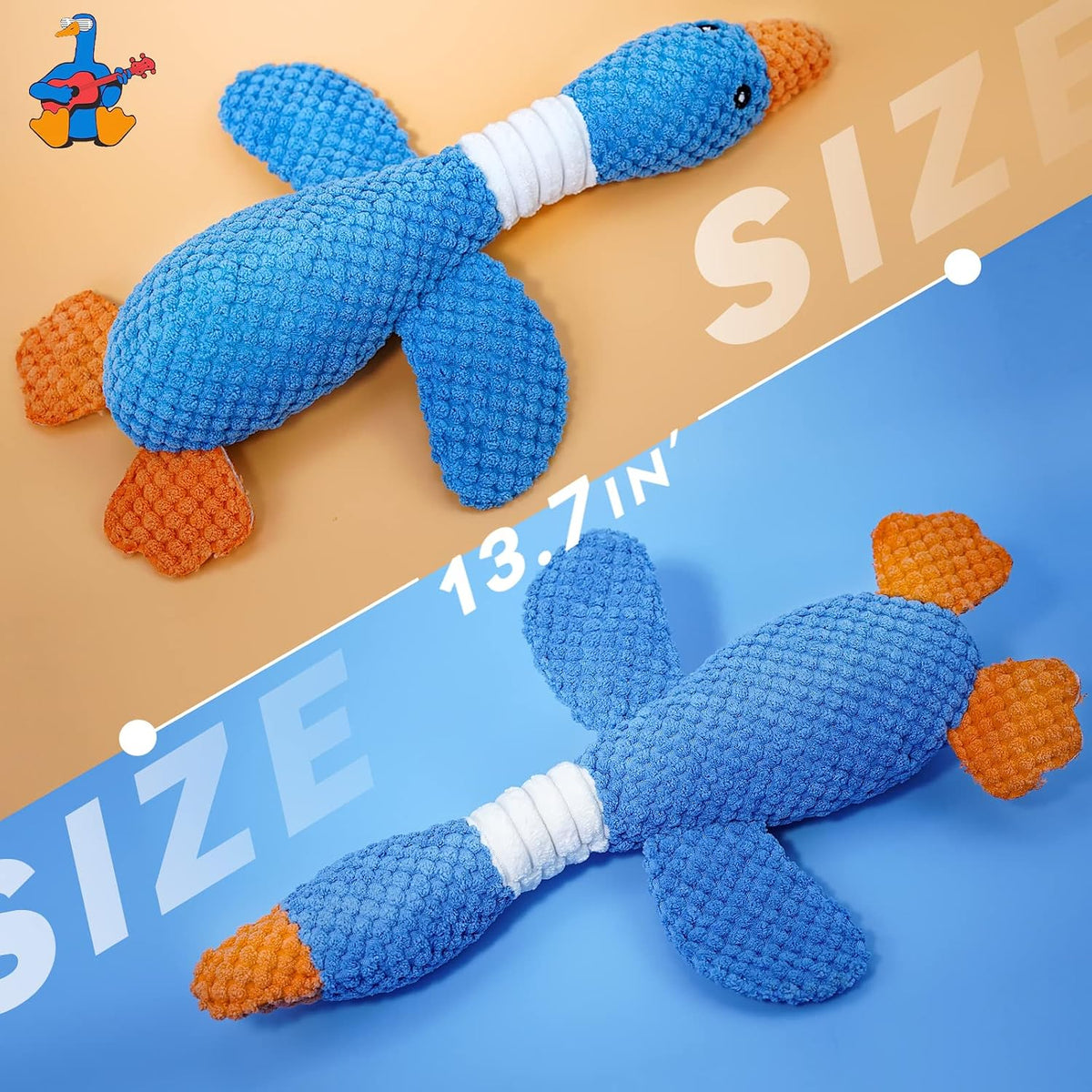 Upgraded Goose Indestructible Dog Toys for Aggressive Chewers