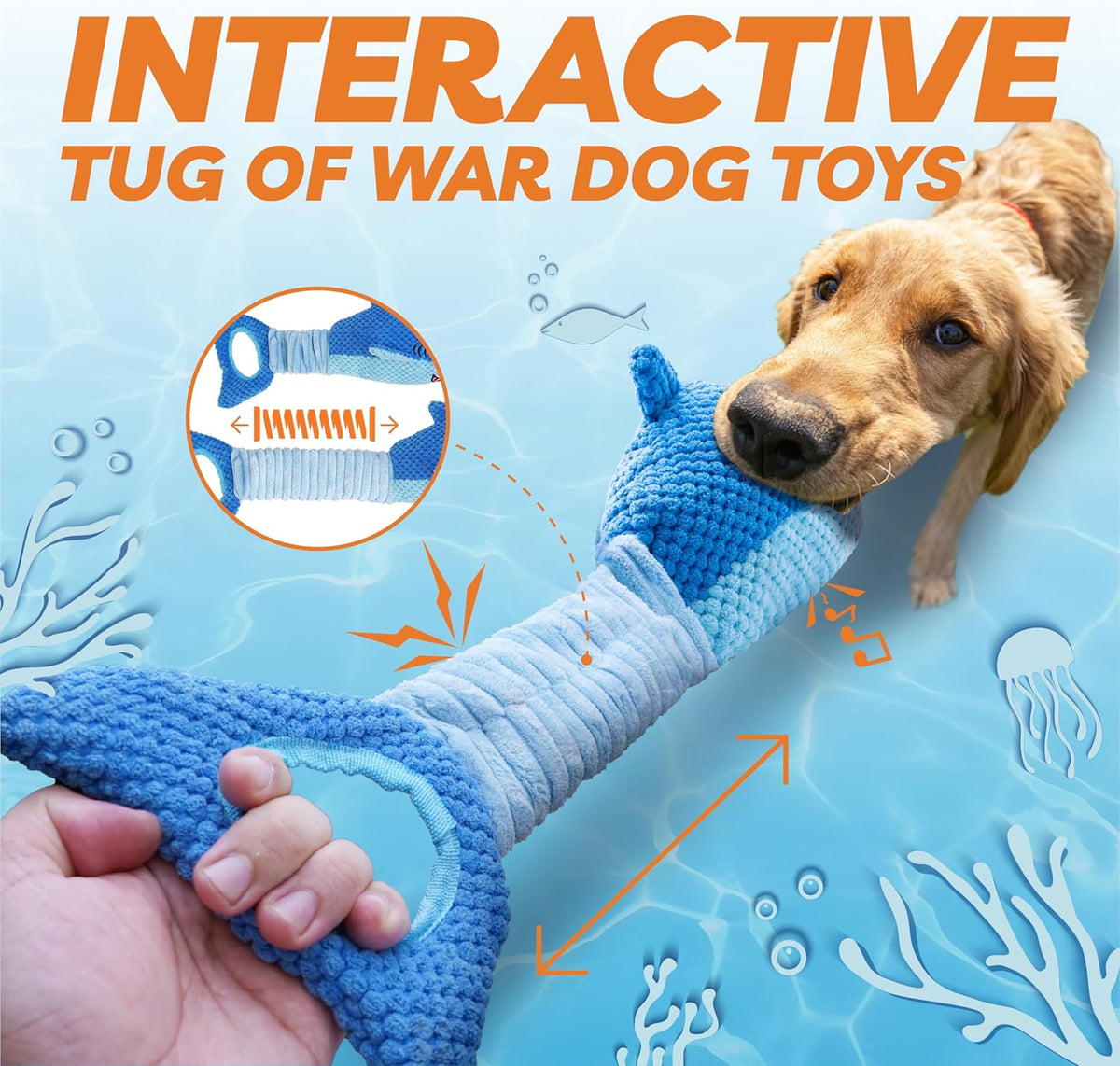 Upgraded Goose Indestructible Dog Toys for Aggressive Chewers