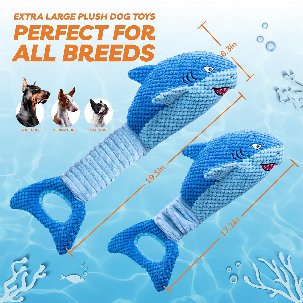 Upgraded Goose Indestructible Dog Toys for Aggressive Chewers