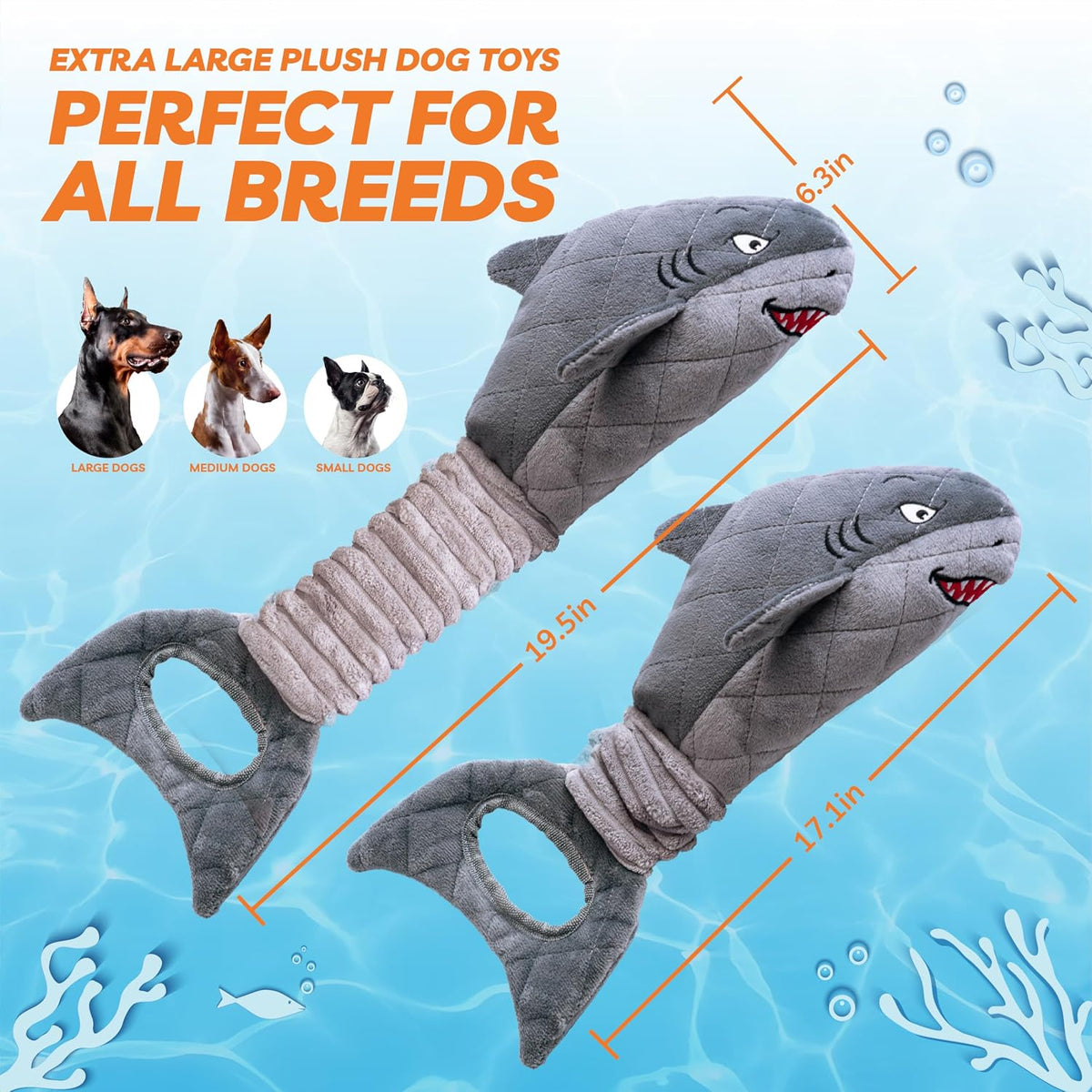 Upgraded Goose Indestructible Dog Toys for Aggressive Chewers
