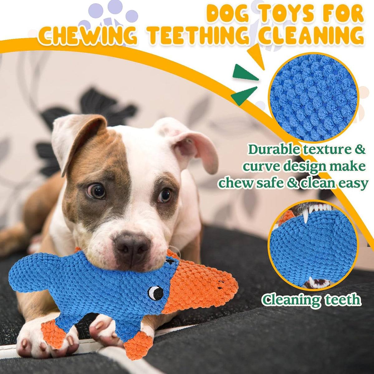 Upgraded Goose Indestructible Dog Toys for Aggressive Chewers