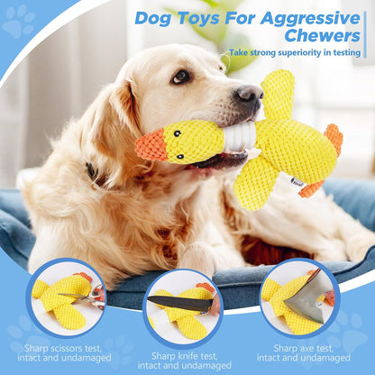 Upgraded Goose Indestructible Dog Toys for Aggressive Chewers