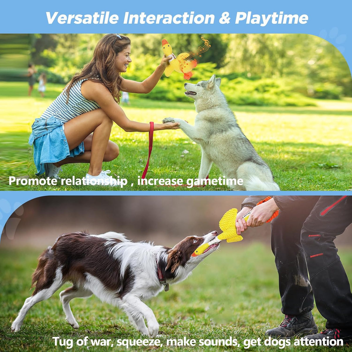 Upgraded Goose Indestructible Dog Toys for Aggressive Chewers