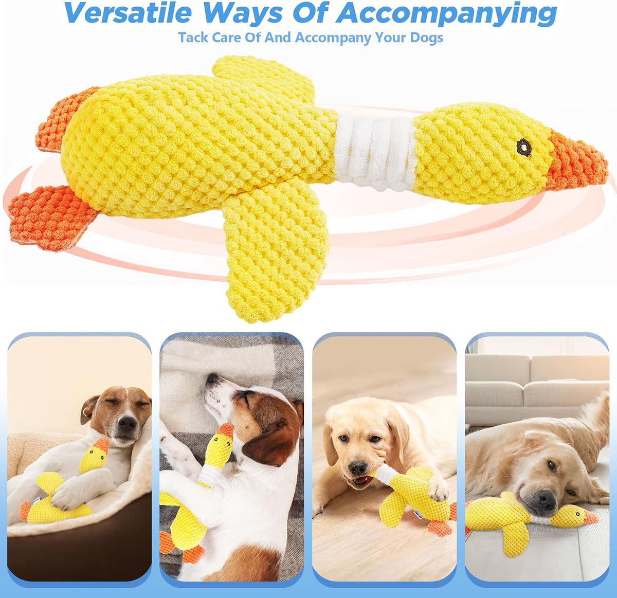 Upgraded Goose Indestructible Dog Toys for Aggressive Chewers
