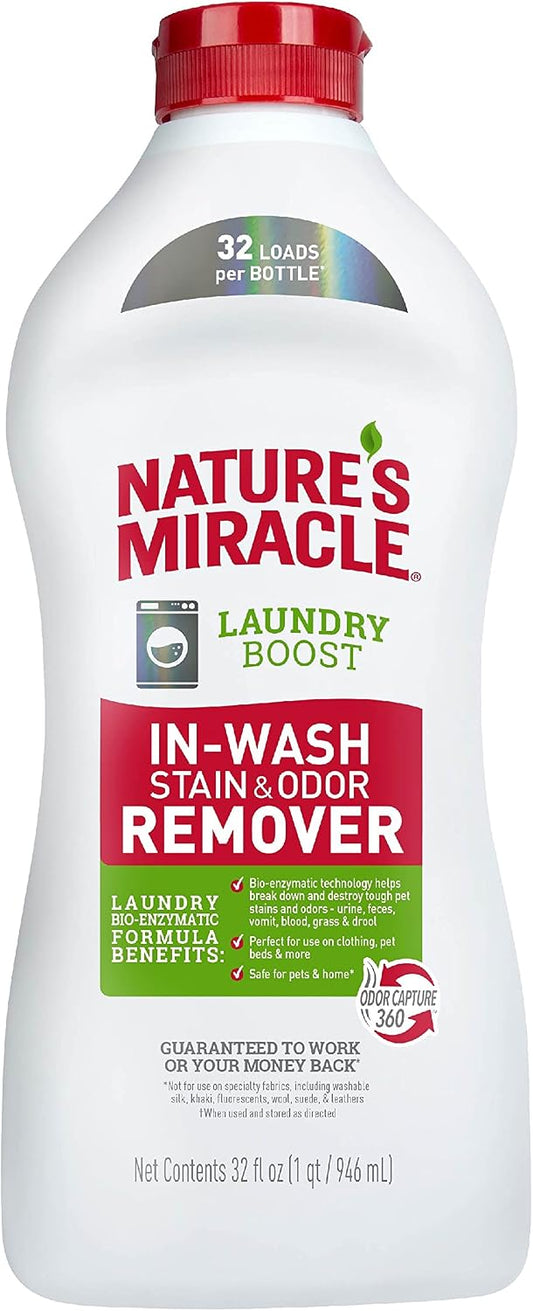 Laundry Boost In-Wash Pet Stain & Odor Remover, 32 oz