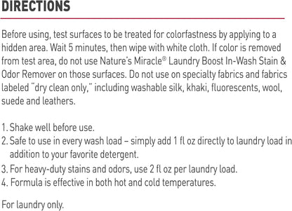 Laundry Boost In-Wash Pet Stain & Odor Remover, 32 oz