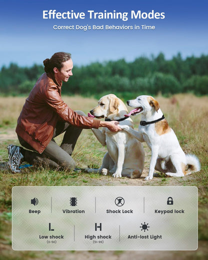 4200FT Remote Shock Collar for Dogs 8-140lbs