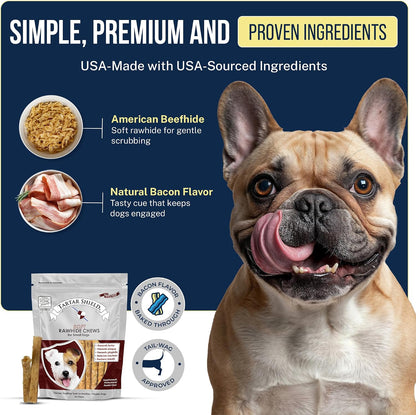 ® Soft Rawhide Dental Chews, Small Dogs, VOHC Accepted