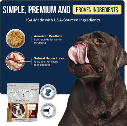 ® Soft Rawhide Dental Chews, Small Dogs, VOHC Accepted