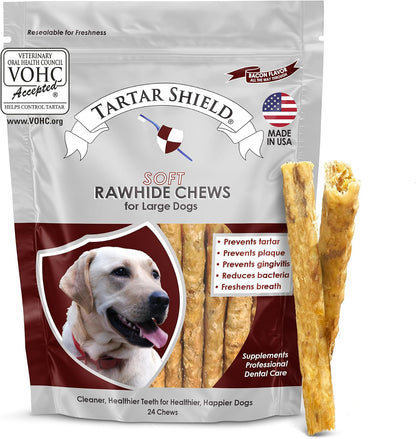 ® Soft Rawhide Dental Chews, Small Dogs, VOHC Accepted
