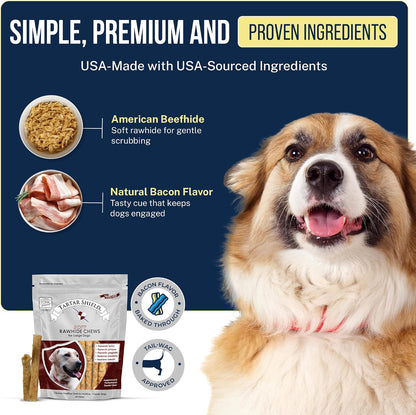 ® Soft Rawhide Dental Chews, Small Dogs, VOHC Accepted