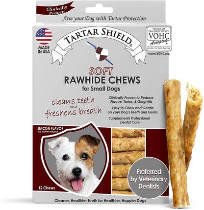 ® Soft Rawhide Dental Chews, Small Dogs, VOHC Accepted