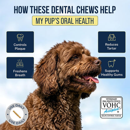 ® Soft Rawhide Dental Chews, Small Dogs, VOHC Accepted