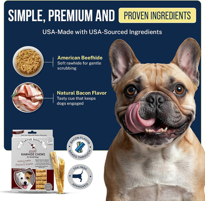 ® Soft Rawhide Dental Chews, Small Dogs, VOHC Accepted