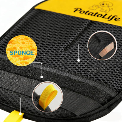 PotatoLife Pet Hair Removal Mitt, Upgraded Reusable Electrostatic Washable Fur Remover for Dogs Cats, Grooming Mitt for Couch, Sofa, Furniture, Carpet, Clothing and Car Seat, Small, 1PCS