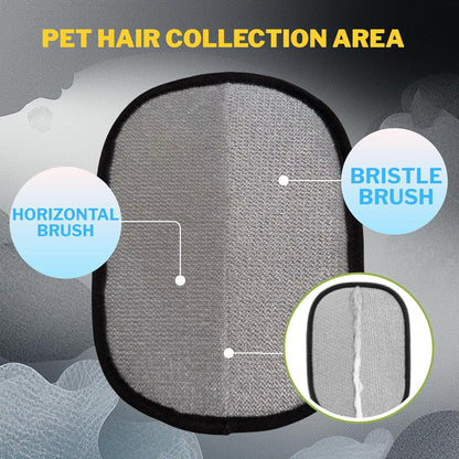 PotatoLife Pet Hair Removal Mitt, Upgraded Reusable Electrostatic Washable Fur Remover for Dogs Cats, Grooming Mitt for Couch, Sofa, Furniture, Carpet, Clothing and Car Seat, Small, 1PCS