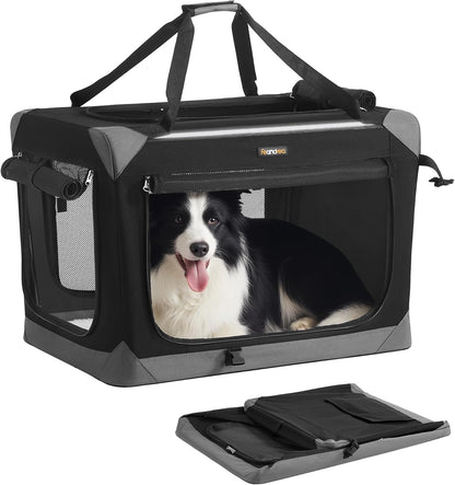 Feandrea Collapsible Dog Crate, Portable Pet Travel Crate, 30 Inches
