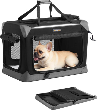 Feandrea Collapsible Dog Crate, Portable Pet Travel Crate, 30 Inches