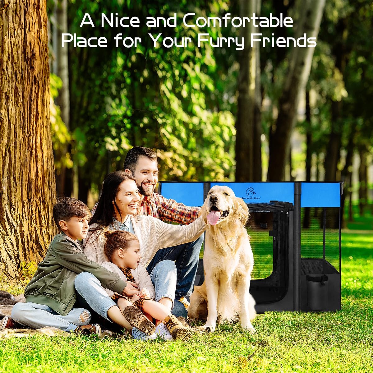 Dog Playpen,Foldable Pet Puppy Cat Playpen,M(31"x23"x21")