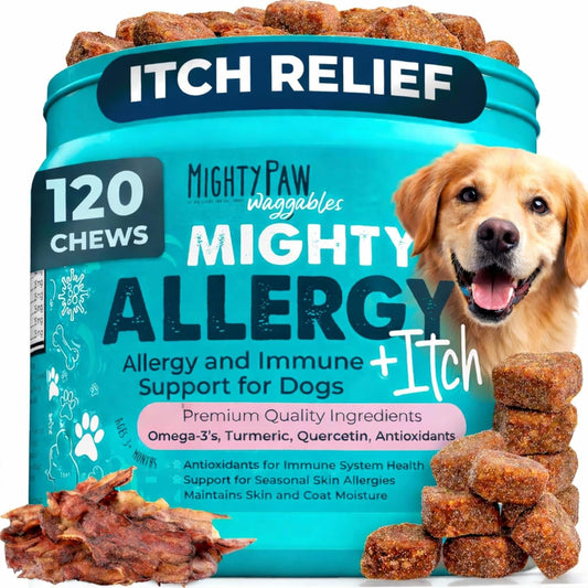 Dog Allergy Chews, Itch Relief & Immune Support, 120ct