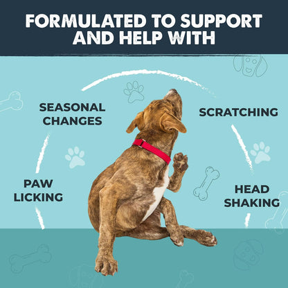 Dog Allergy Chews, Itch Relief & Immune Support, 120ct