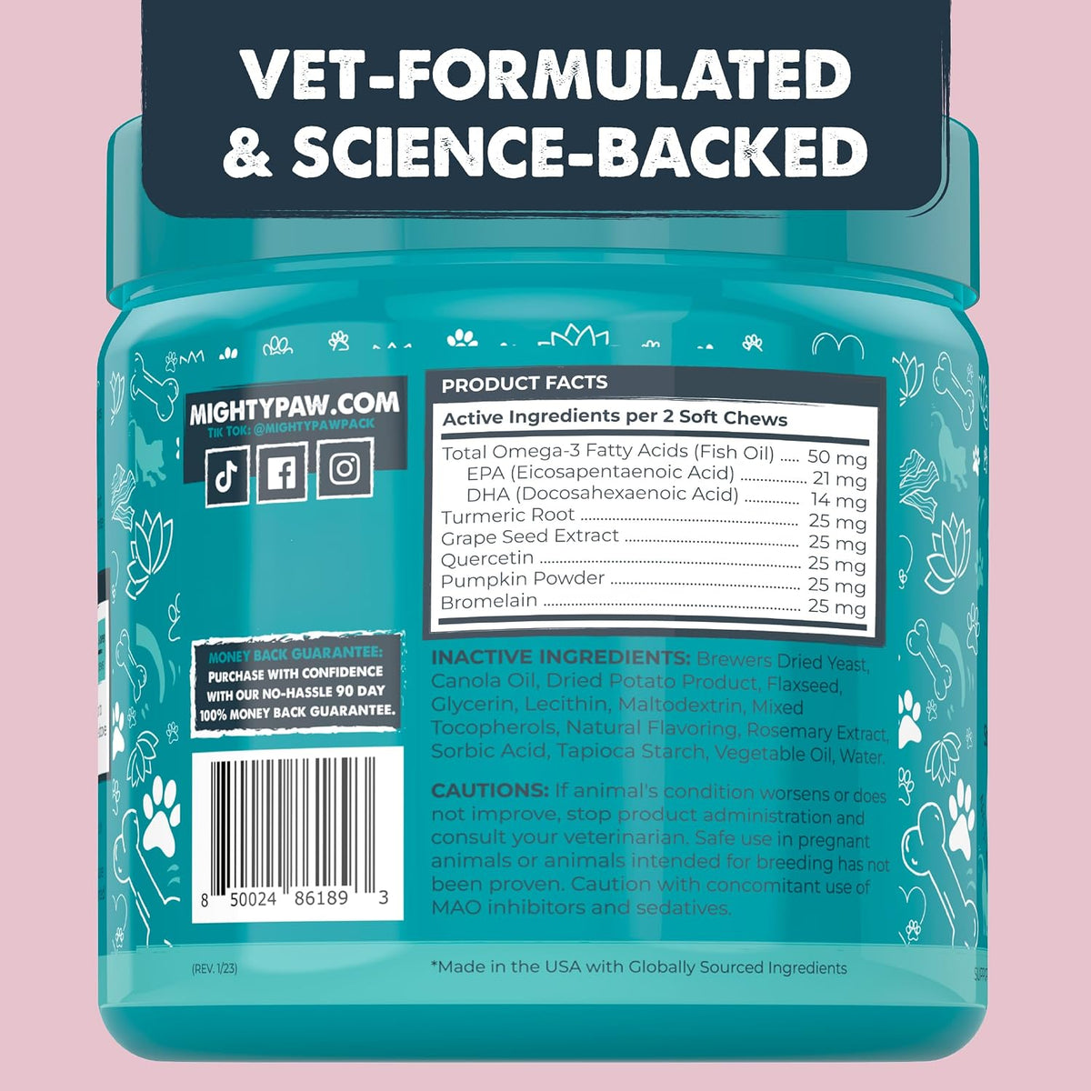 Dog Allergy Chews, Itch Relief & Immune Support, 120ct