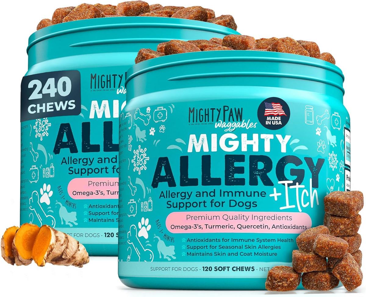 Dog Allergy Chews, Itch Relief & Immune Support, 120ct