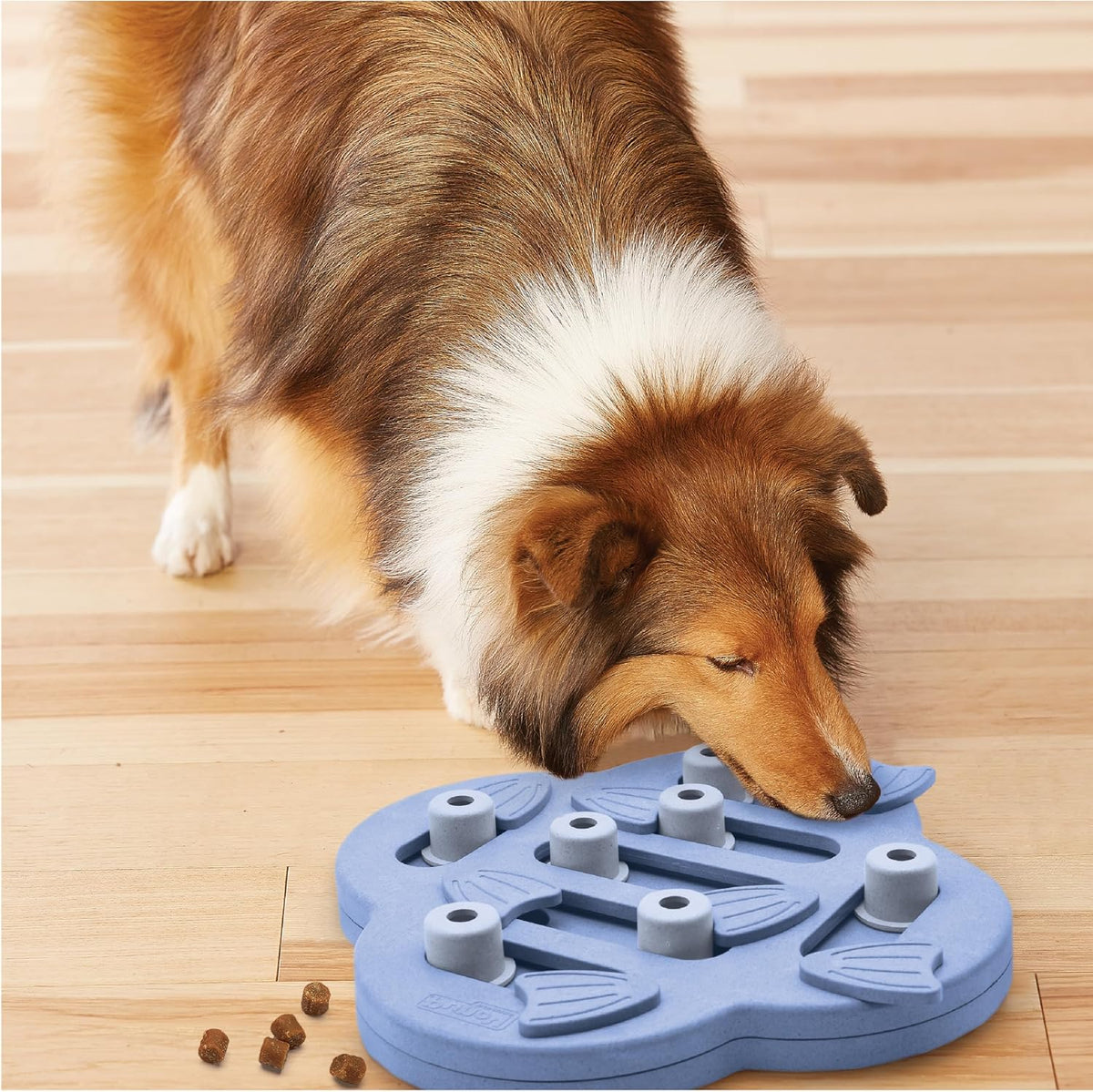 Nina Ottosson Dog Hide N' Slide Dog Toy Treat Puzzle, 11.6"