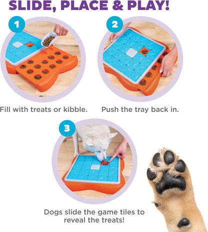 Nina Ottosson Dog Hide N' Slide Dog Toy Treat Puzzle, 11.6"