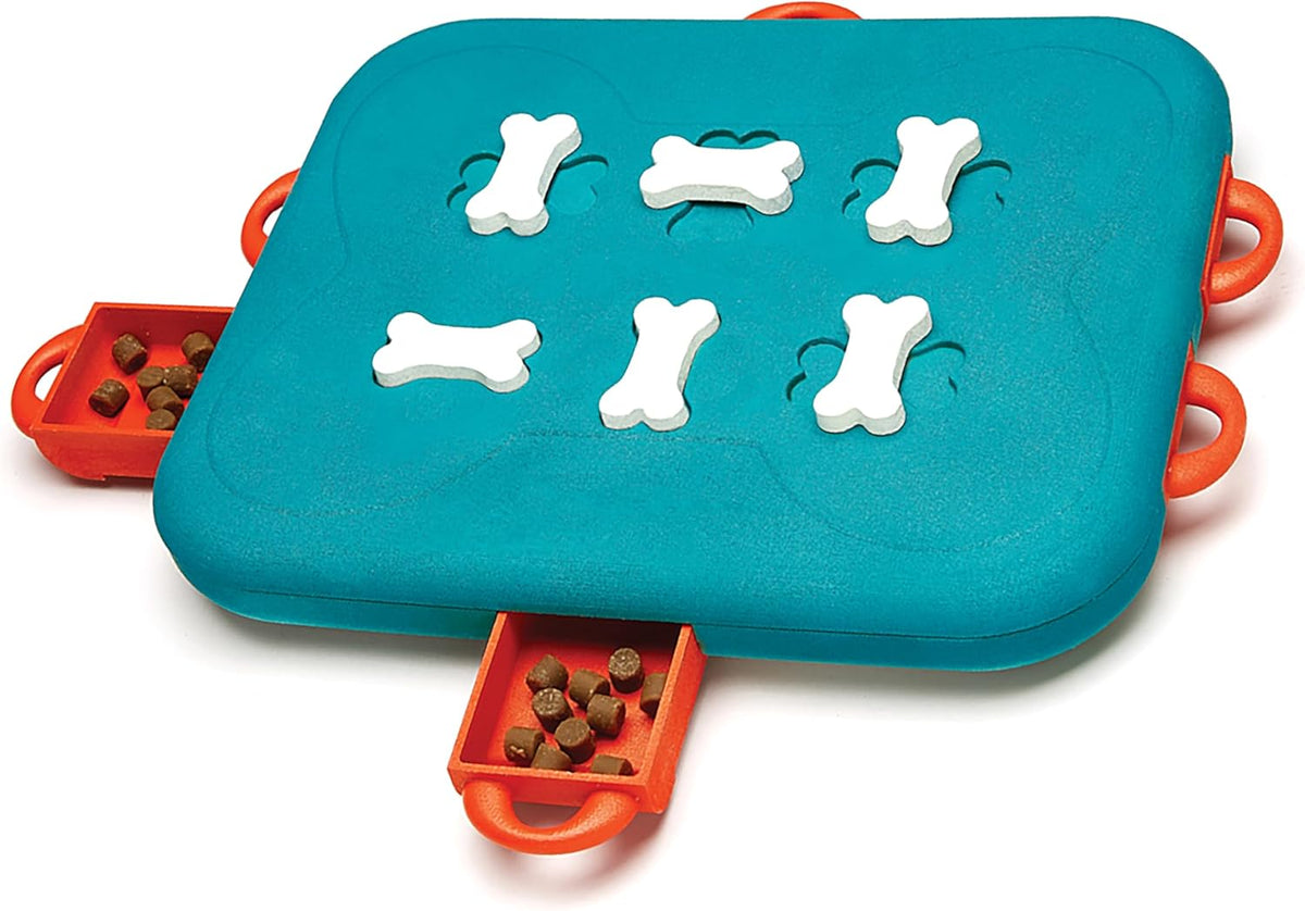 Nina Ottosson Dog Hide N' Slide Dog Toy Treat Puzzle, 11.6"