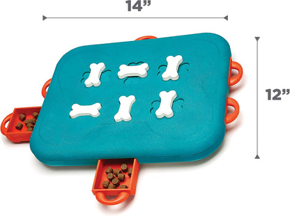 Nina Ottosson Dog Hide N' Slide Dog Toy Treat Puzzle, 11.6"