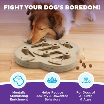 Nina Ottosson Dog Hide N' Slide Dog Toy Treat Puzzle, 11.6"
