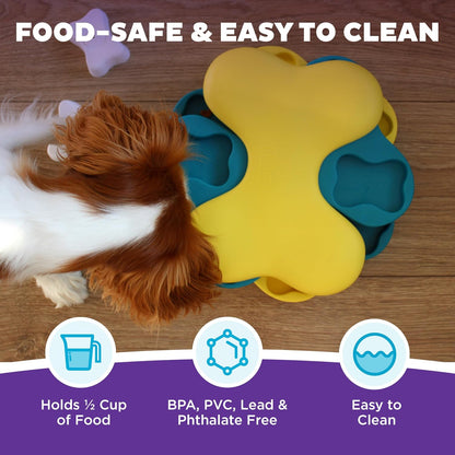 Nina Ottosson Dog Hide N' Slide Dog Toy Treat Puzzle, 11.6"