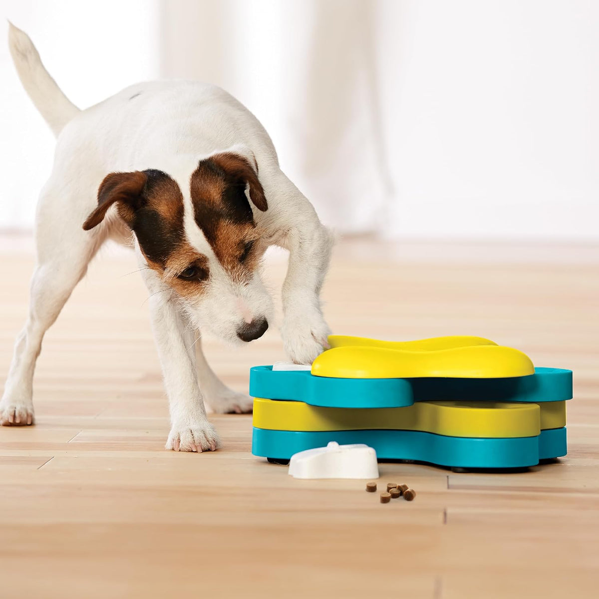 Nina Ottosson Dog Hide N' Slide Dog Toy Treat Puzzle, 11.6"