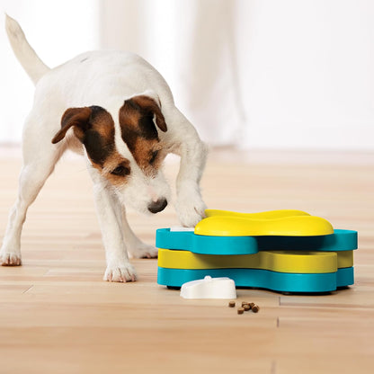 Nina Ottosson Dog Hide N' Slide Dog Toy Treat Puzzle, 11.6"