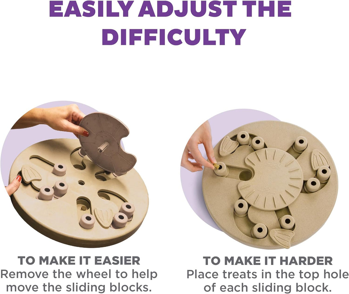 Nina Ottosson Dog Hide N' Slide Dog Toy Treat Puzzle, 11.6"
