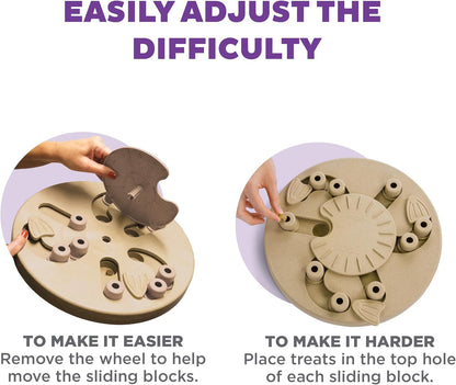 Nina Ottosson Dog Hide N' Slide Dog Toy Treat Puzzle, 11.6"