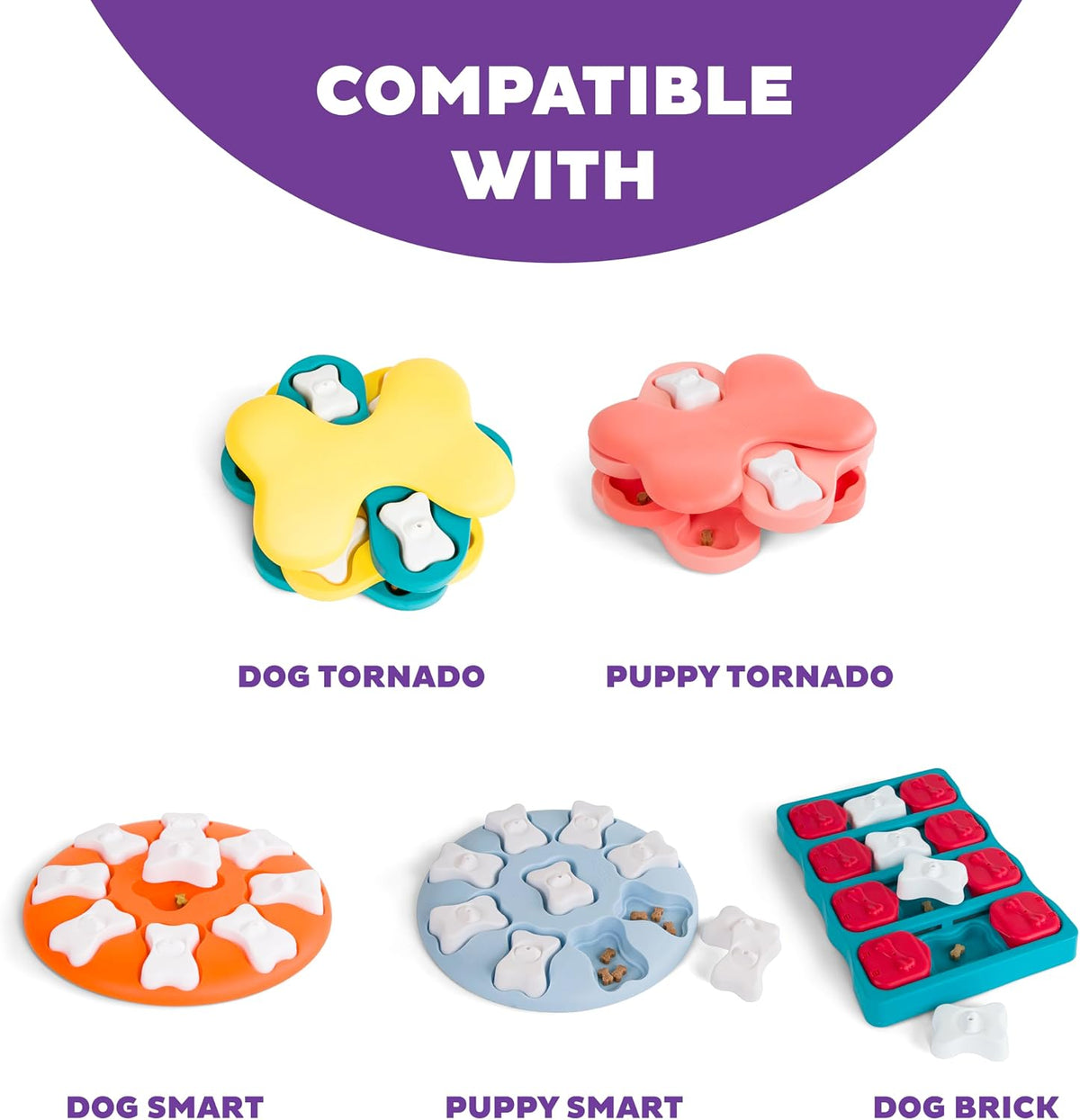 Nina Ottosson Dog Hide N' Slide Dog Toy Treat Puzzle, 11.6"