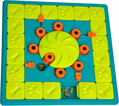 Nina Ottosson Dog Hide N' Slide Dog Toy Treat Puzzle, 11.6"