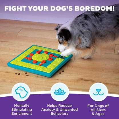Nina Ottosson Dog Hide N' Slide Dog Toy Treat Puzzle, 11.6"