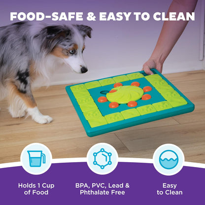 Nina Ottosson Dog Hide N' Slide Dog Toy Treat Puzzle, 11.6"