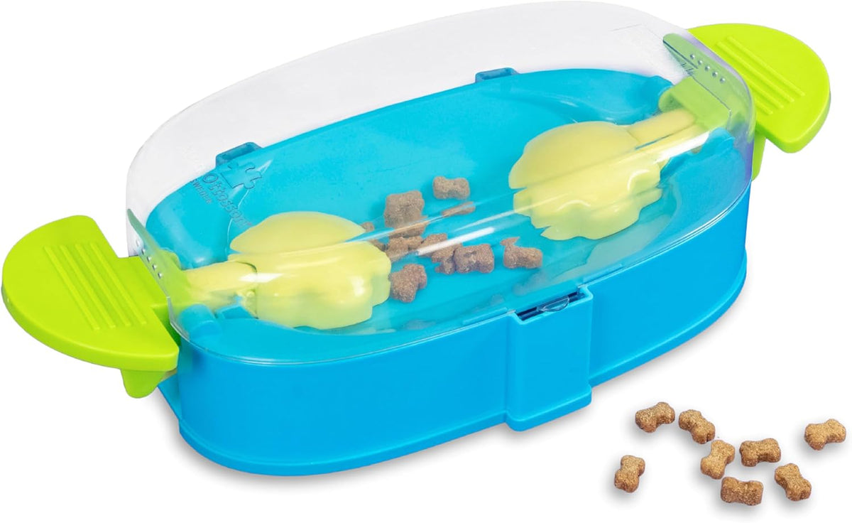 Nina Ottosson Dog Hide N' Slide Dog Toy Treat Puzzle, 11.6"